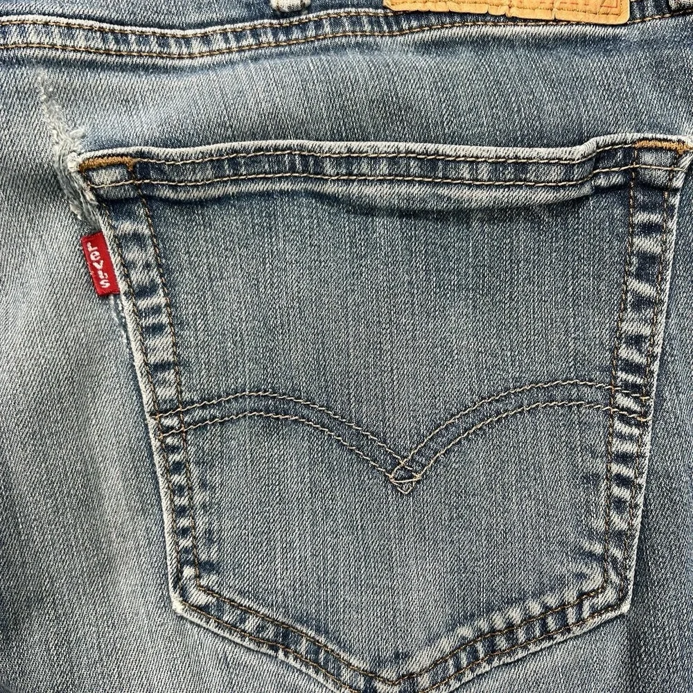 Levi's 505 Jeans Men's 38x30 (Actual 36x28.5) Blue Straight Fit‎ Grunge Casual